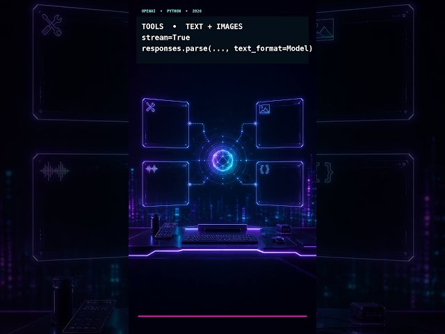 Python + OpenAI API in 30 Seconds: Responses, Tools & Structured Outputs