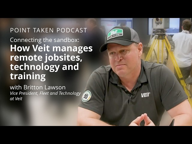 Connecting the sandbox: How Veit manages remote jobsites, technology and training