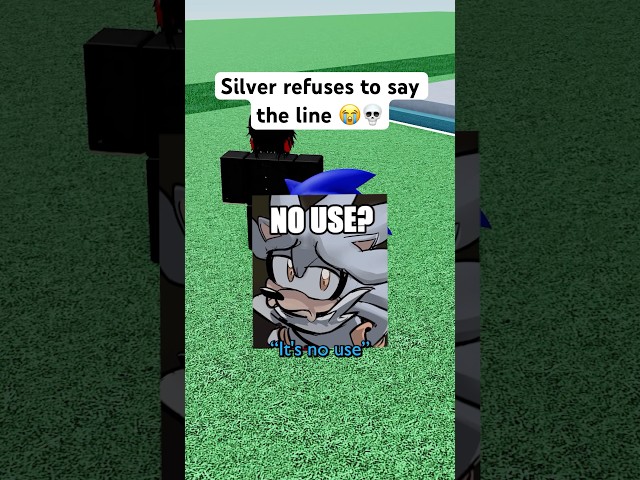 SONIC TRIES MAKING SILVER SAY IT 😭💀 #roblox #micup #sonic