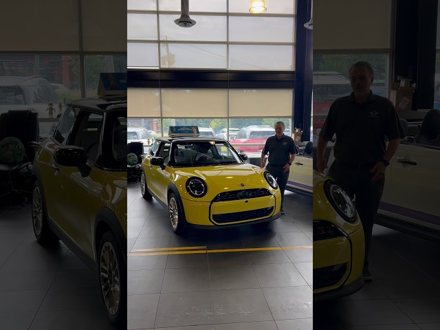 Sunny Side Yellow on the MINI Cooper S 2 Door #minicooper #mini #cars #fyp #yellow #minicoopers