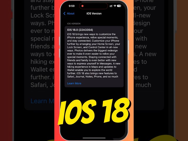 iOS 18! #shorts #ios #ios18
