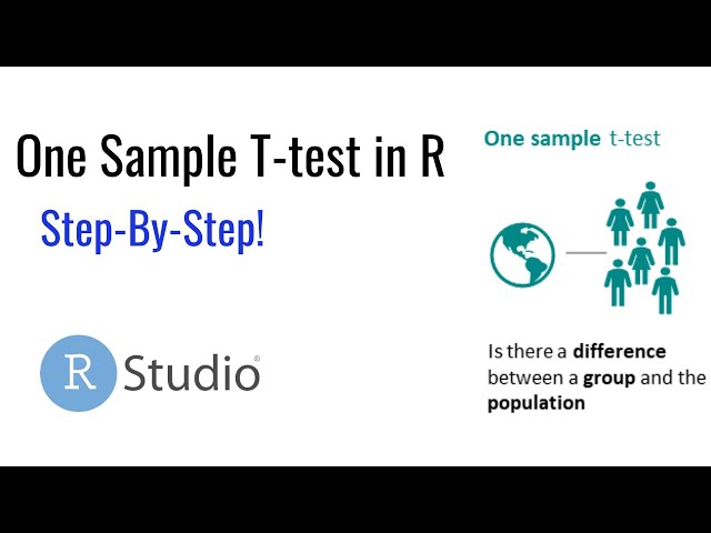 One sample t-test in R