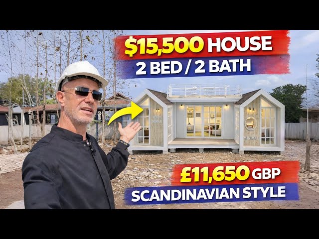 $15,500 Scandinavian Prefab House in Thailand 🇹🇭 (2 Bed / 2 Bath!)