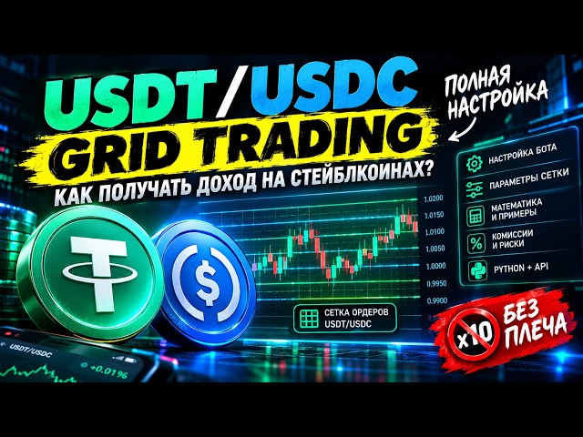 USDT/USDC Grid Трейдинг: Как получать доход на стейблкоинах без плеча