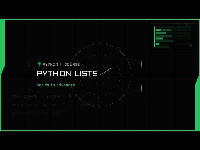 Python Basics #4 - Lists