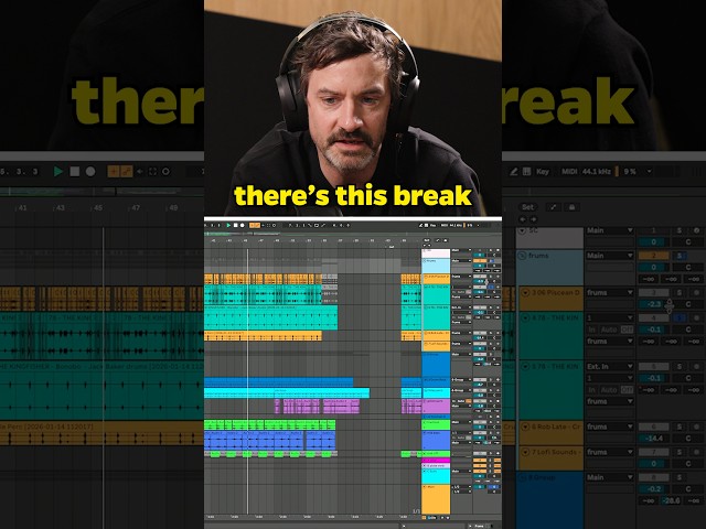 @bonobo's meticulous drum production...