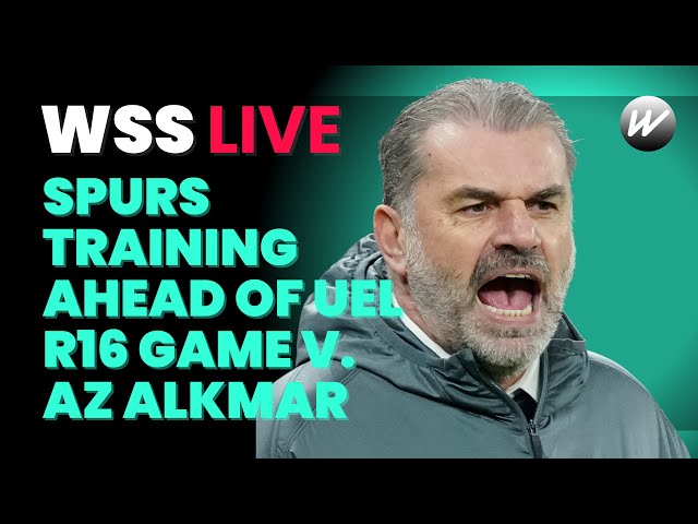 LIVE @ 12:00 GMT Tottenham Training session ahead of UEL Last 16 game vs AZ Alkmar | Soccer | WSS