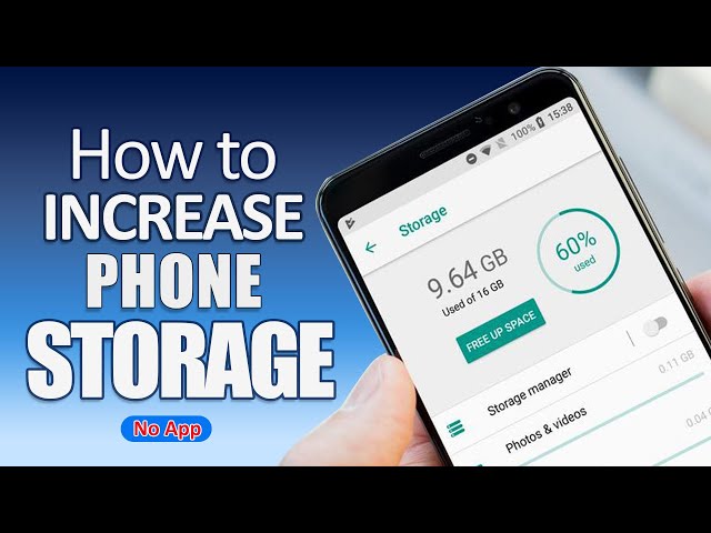 How to increase phone storage on android
