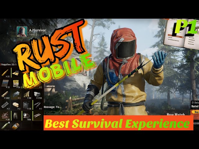 RUST MOBILE Gameplay | Best Survival game for Android