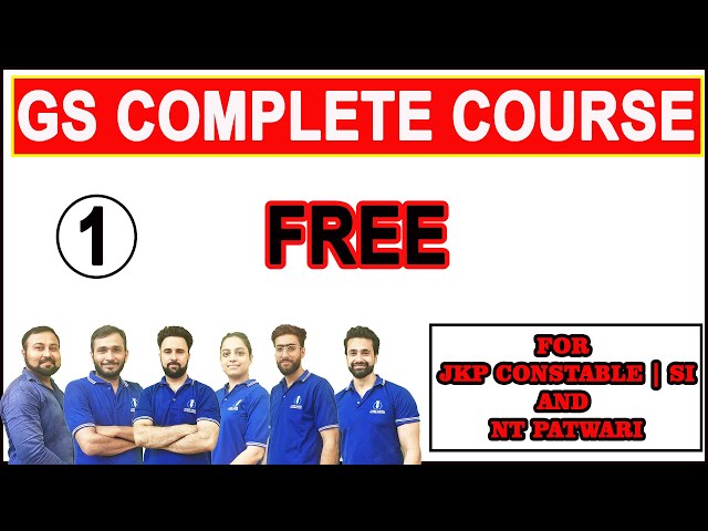 J&K GK for JKP Constable|| NT|| JKPSI and Patwari ||(Lec 01)  @JobsAdda786