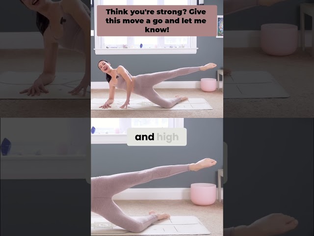 Pilates leg circles - feel the burn