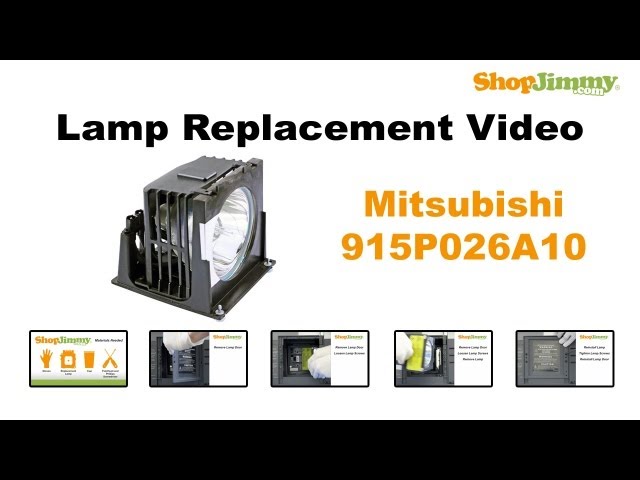 Mitsubishi 915P026A10 Lamp Replacement Guide for DLP TV