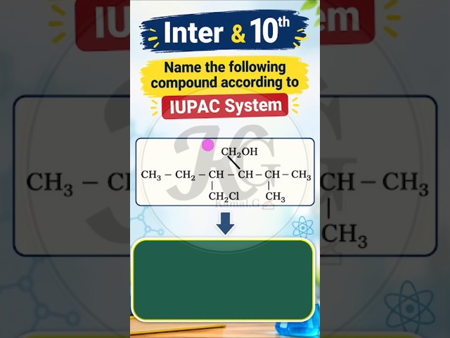 ఈ Compound కి IUPAC Name ఎలా వస్తుంది? 🤔 | Step-by-Step IUPAC Nomenclature | Class 10 & Inter