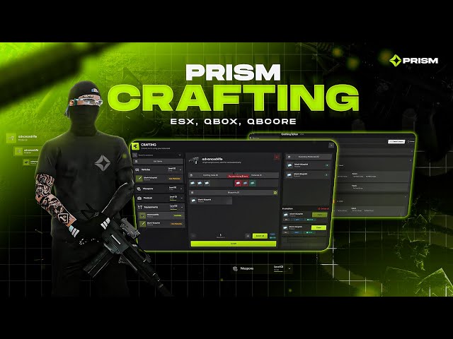Prism Crafting | Most Advanced FiveM Crafting Script | [ESX, QBOX, QBCORE] | Prism Scripts