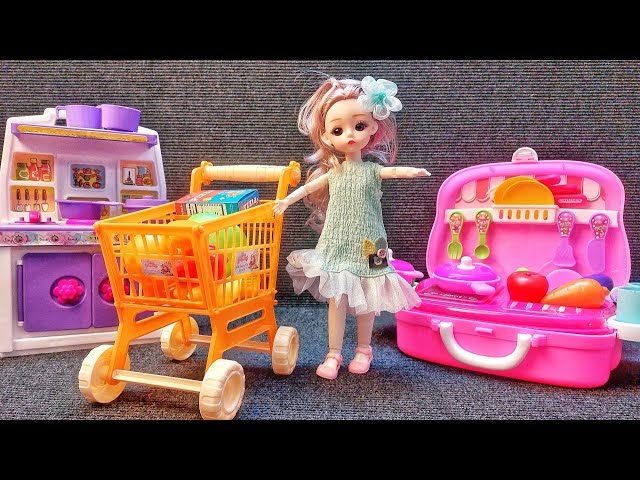 12 Minutes Satisfying Unboxing Barbie Princess Doll Set Bedroom & Appliances Review | My Toys Studio
