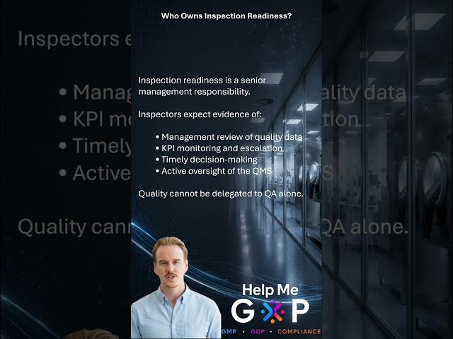 Who Owns Inspection Readiness? | Help Me GxP Basics