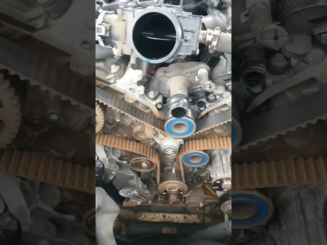 Range Rover L405 cam belt before and after replacement