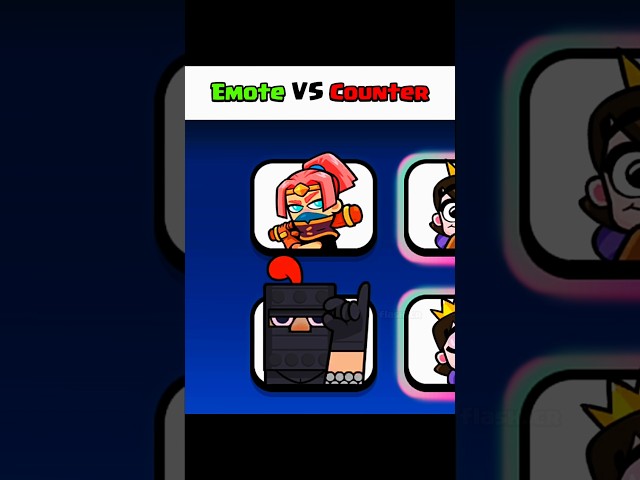 Emotes VS Counter in Clash Royale (Part - 111) ⚾