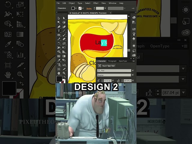 Beginner vs Pro Designer in Illustrator #shorts #usa