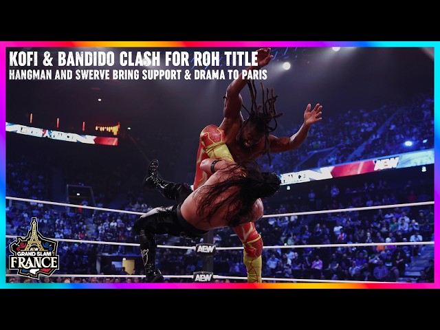 Hangman & Swerve's Tensions Boil Over During Kofi and Bandido Title Fight | AEW Grand Slam