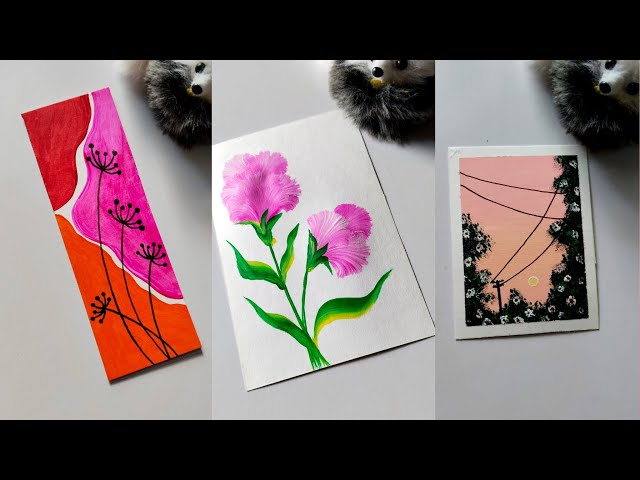 10 Acrylic Painting Ideas for Beginners || Easy Creative Art Hacks/ Drawing & Painting ||
