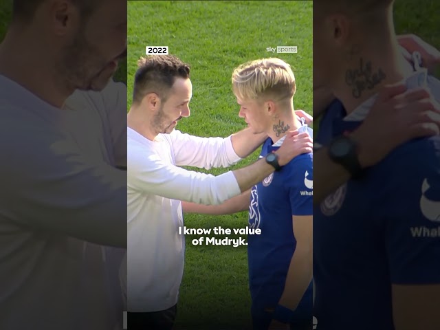 When De Zerbi tipped Mudryk as a future Ballon d’Or winner 👀🏆
