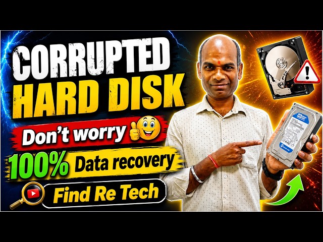 Corrupted Seagate 1TB Hard Disk se 100% Data Recovery | Step by Step Full Process | Find Re Tech !