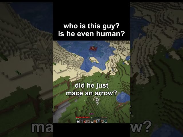 is he even human? #minecraft