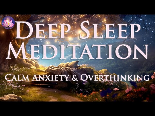 Sleep Meditation😴To Calm Anxiety With Full Body Relaxation Hypnosis (Music, 432 Hz Binaural Beats)