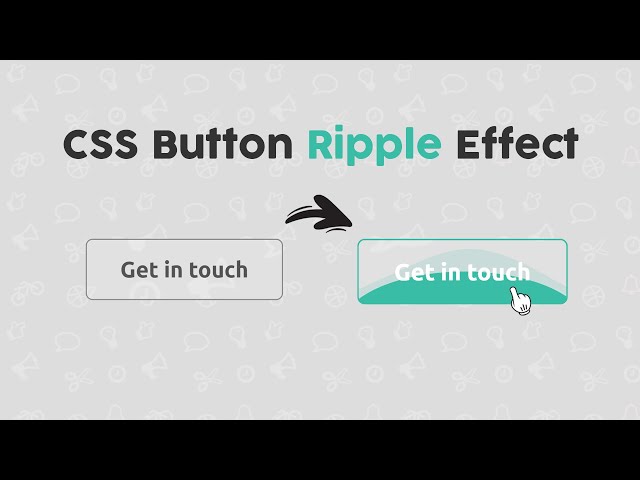 Creative CSS Button with Ripple Effect - How to Design Buttons with Ripple Effect