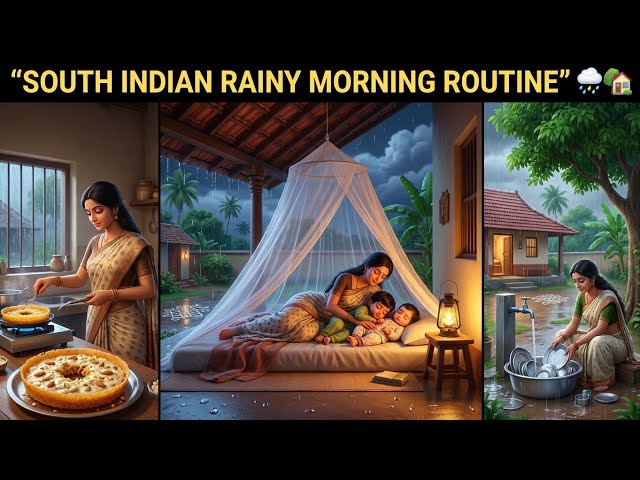 South Indian Rainy Morning Routine ❤️ full enjoyment Relaxing routine 