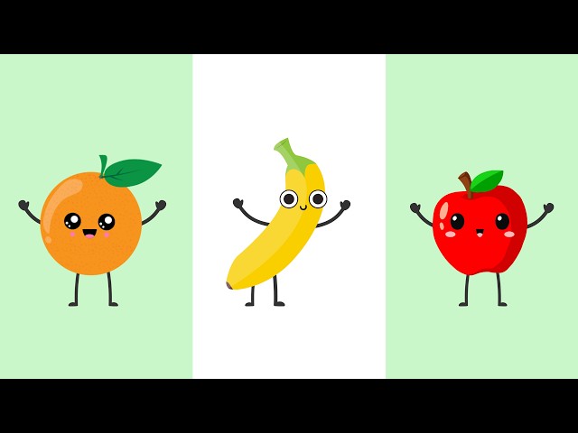 Crunchy Munchy Fruits 🍎 | Fruit Song for Kids | Learn Fruits in English