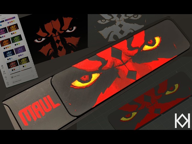 Maul (my 3D Printer) Demanded a Nameplate to Celebrate his New Show!  3D Print | Multicolour