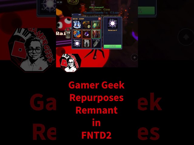 Gamer Geek's Remnant Buy Reworks Byte's stats for the Better in Five Nights TD2  #fntd2short