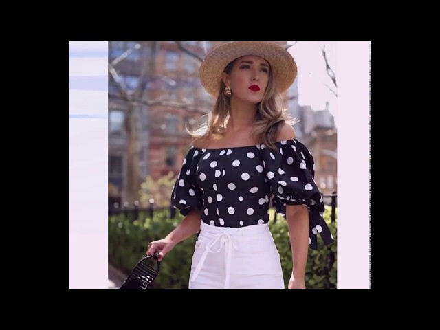 MODA 2021 moda 2020 Blusas de Moda 2020 💕 Blusas de Lunares Tendencias en Blusas Modernas