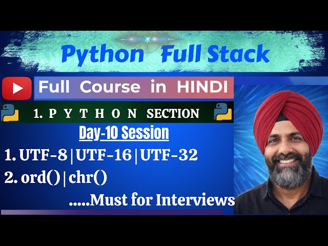 Python Unicode Explained 🔥 | UTF-8 vs UTF-16 vs UTF-32 | Day 10 Python Full Course