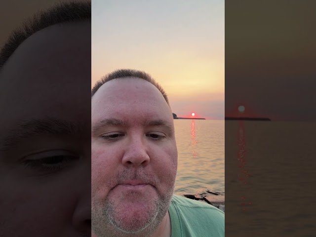 Door County in Wisconsin has beautiful summer sunsets