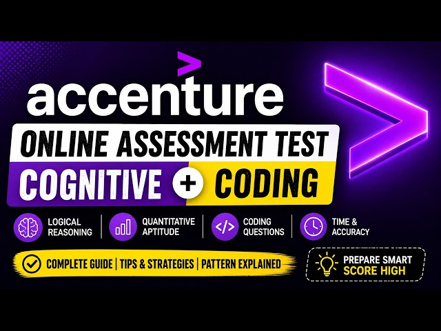 Accenture Online Assessment Test — Cognitive + Coding Round