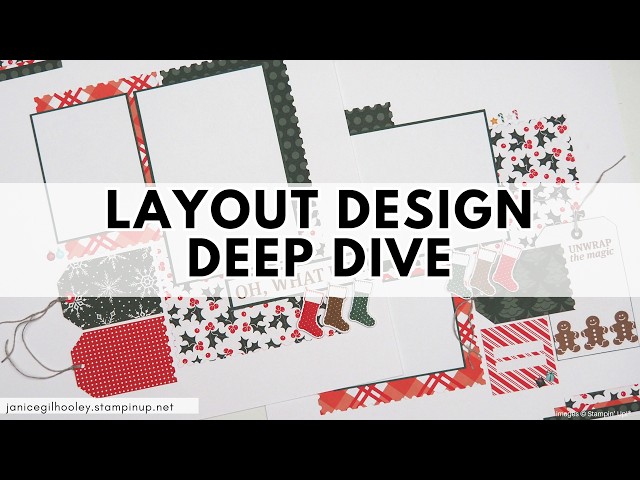 Layout Design Deep Dive | Fun Christmas Layout | In Depth Scrapbook Process Video