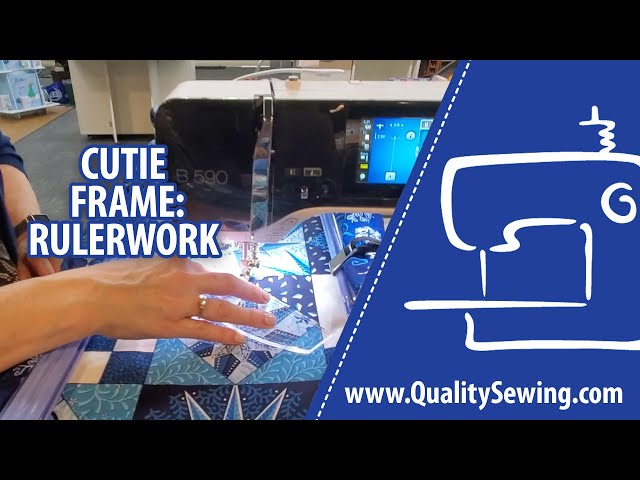 Rulerwork with the Grace Cutie Fabric Frame