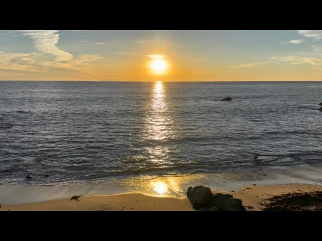 The Most Calming Ocean Sounds Ever ! 🌅 Beach Sunset Meditation, Focus, Relaxation and Deep Sleep 