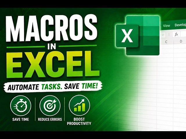 Excel Macros for Beginners | Automate Repetitive Tasks in Excel