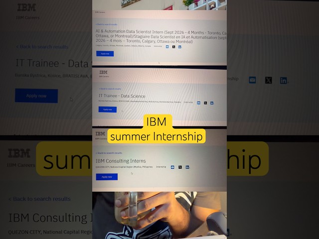 IBM Internships summer || Summer Internships || Free Internships || paid summer Internships #viral