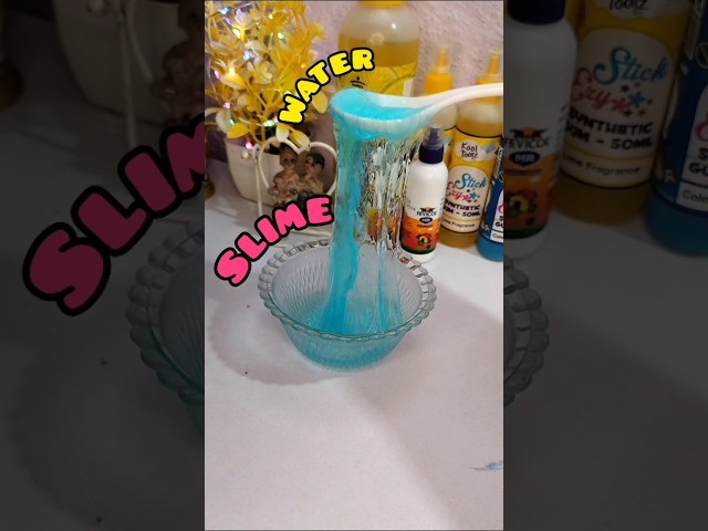 Fluffy 😍 Water Slime 💦| How to make slime| No Glue slime #trending #shorts #youtubeshorts