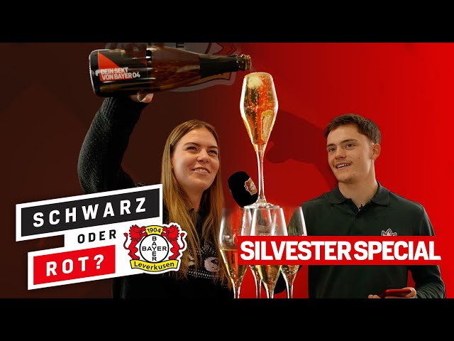 Champagne or Wildberry Lillet? | Juliane & Florian Wirtz in New Year's Eve "Black or Red?" ⚫️🔴