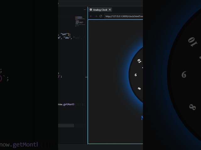 How to Build a Digital Clock with HTML, CSS & JavaScript | Beginner Project #digitalclock