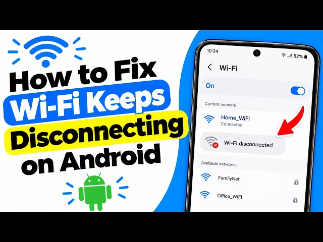 How To Fix WiFi Keeps Disconnecting Issue on Any Android | Wi-Fi Auto Disconnect