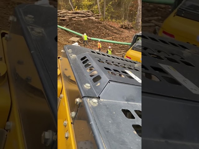 Riding a hoe up the hill. #pipeline #welder #oilfield #bluecollar #rigwelder #miller #caterpillar