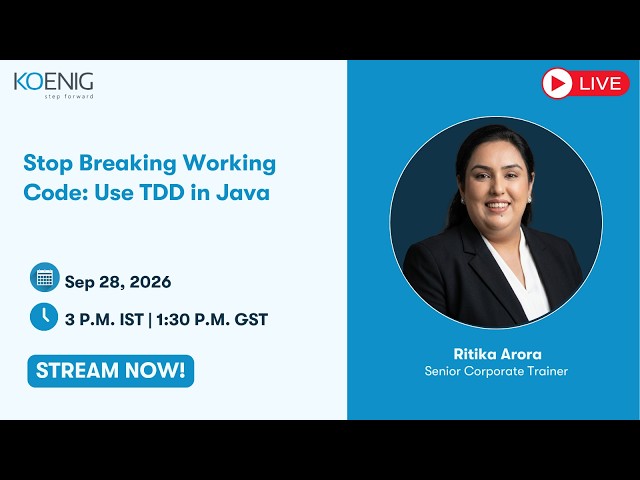 Stop Breaking Working Code: Use TDD in Java