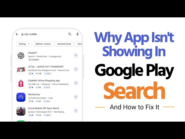 Why Your App Isn't Showing in Google Play Search And How to Fix It? | thewodmapps